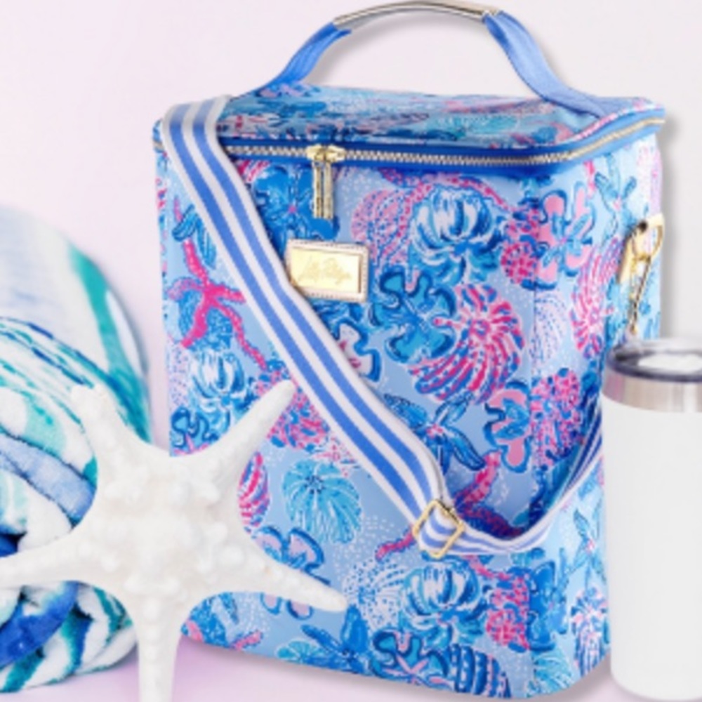 Lilly Pulitzer Beachcomber Insulated Cooler / Wine Carrier Tote Bag